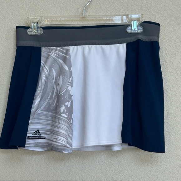 Stella McCartney Adidas Barricade Tennis Skort Women’s Size M White Blue Gray - Picture 1 of 7